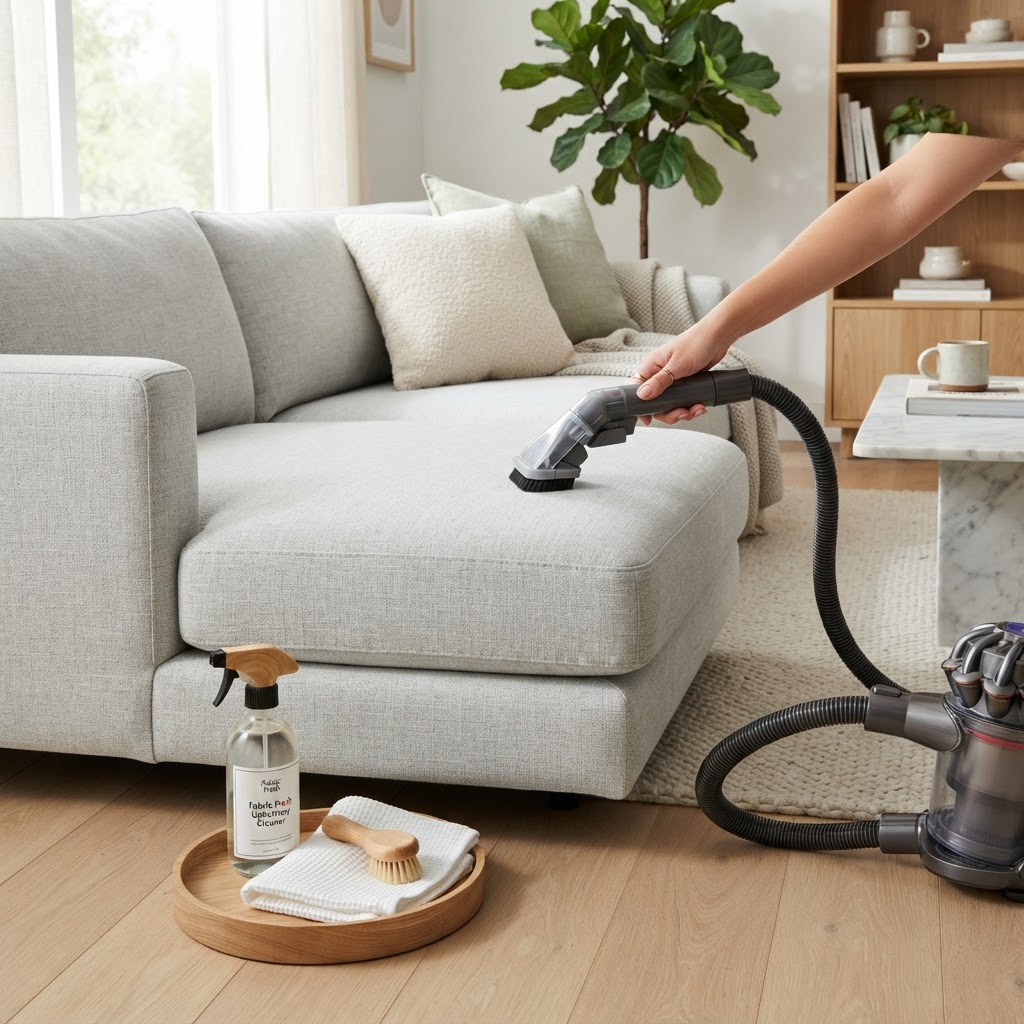 How to Clean and Care for a Fabric Sofa