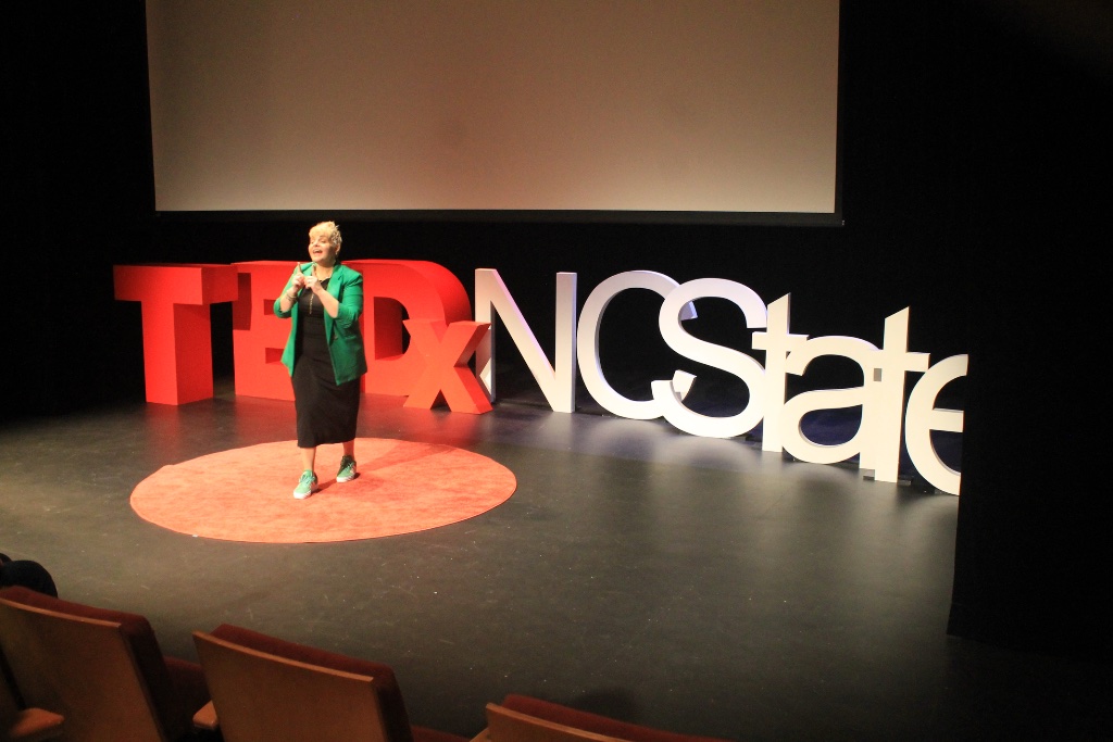 Angela at TEDx NC State