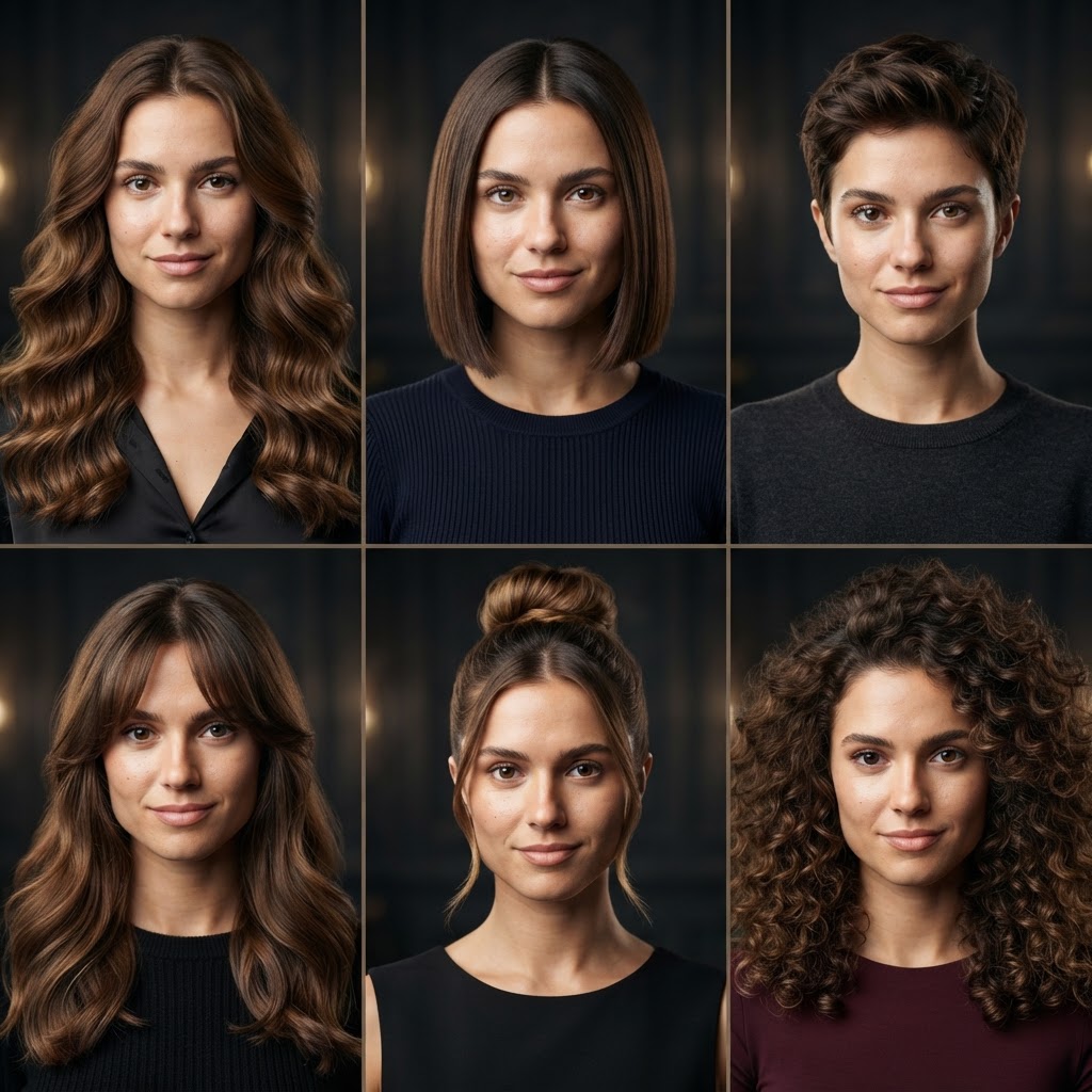 Try hairstyles and makeup with AI on your photo
