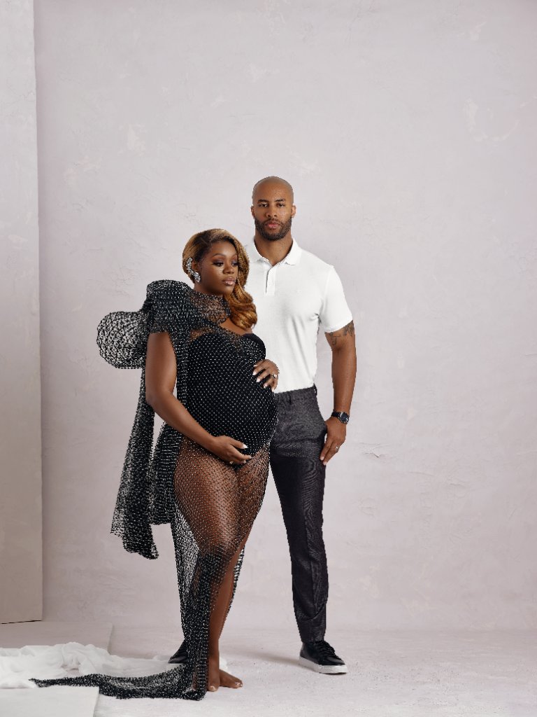 Shaletha couples studio maternity portrait