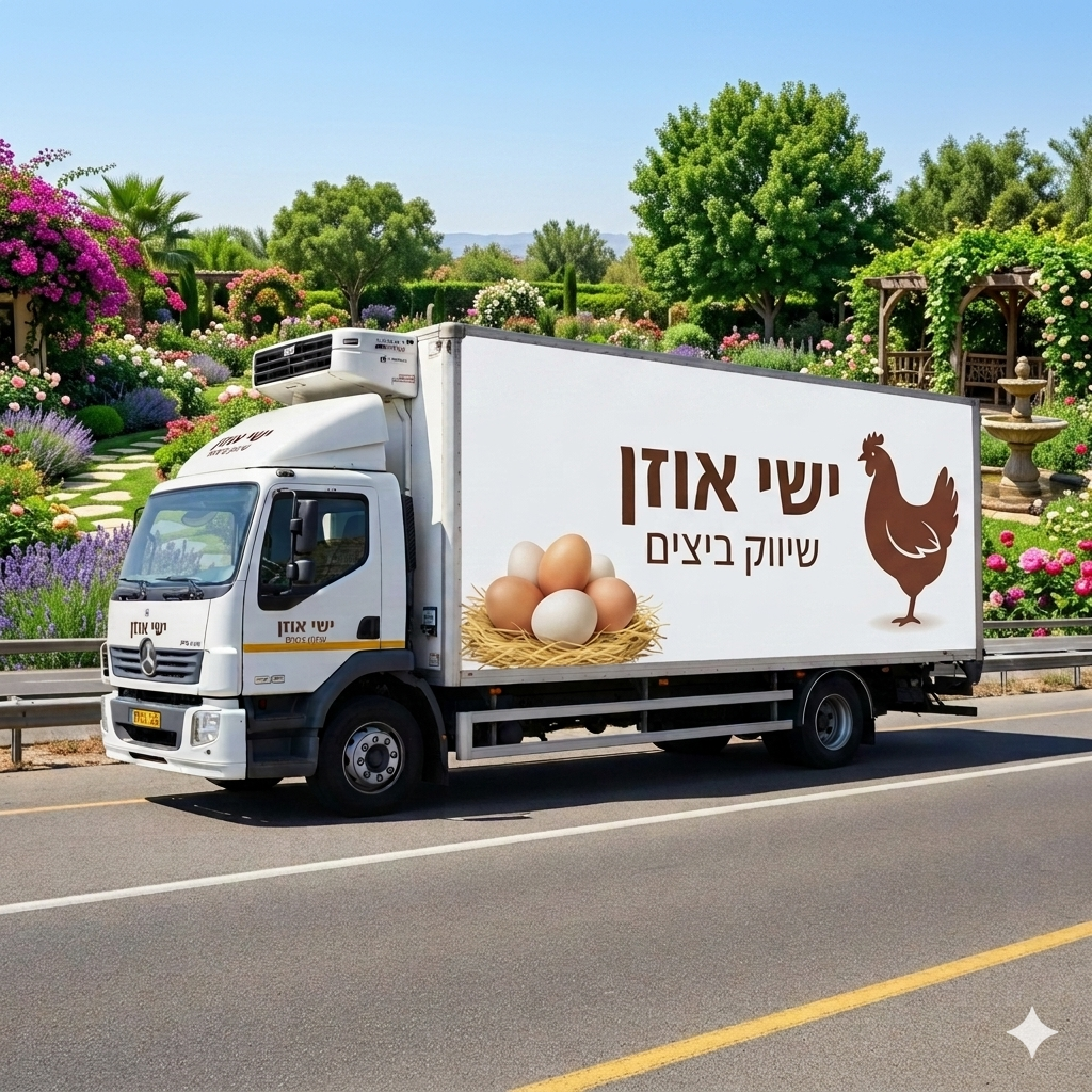 צי המשאיות שלנו — צי הפצת ביצים ישי אוזן