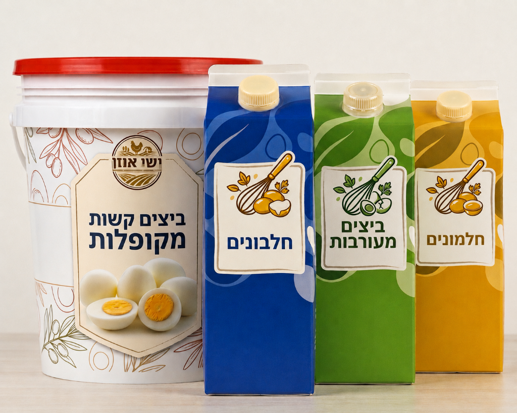 ביצים מפוסטרות — ישי אוזן שיווק ביצים, הפצה לעסקים ולפרטיים