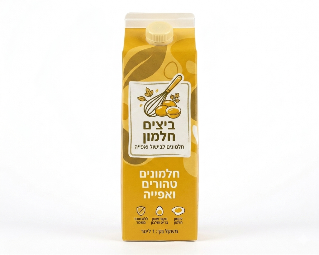 חלמון ביצים טהור — ישי אוזן שיווק ביצים, הפצה לעסקים ולפרטיים