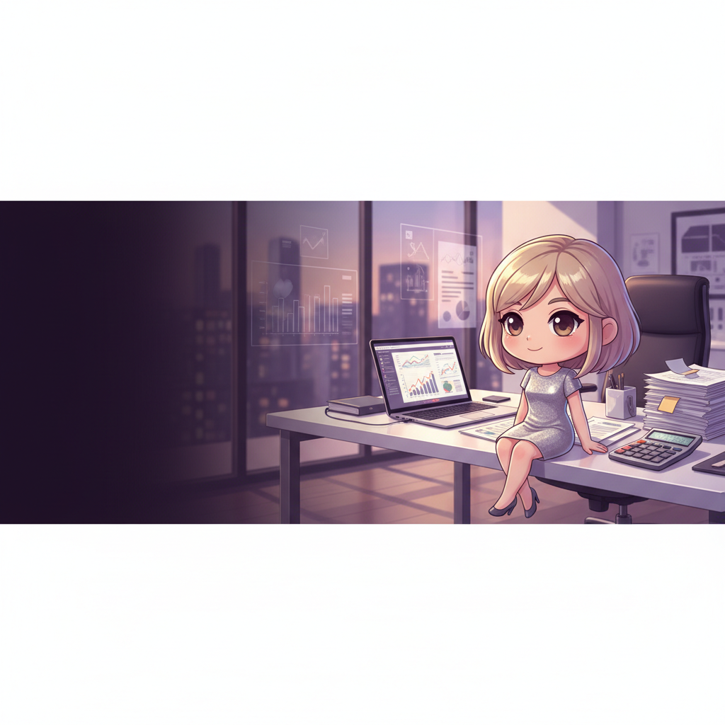 Professional bookkeeping workspace