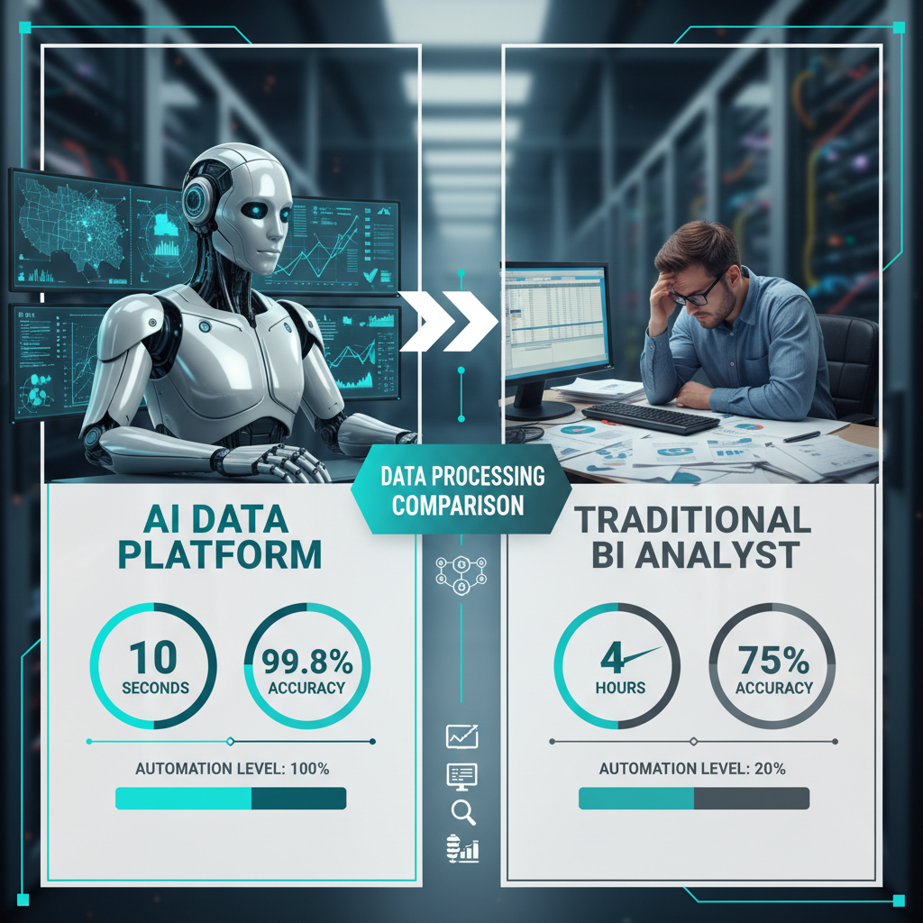 AI-Powered Data Synthesis vs. Traditional BI: Accuracy, Timeliness, and Analyst Time Savings for County Data