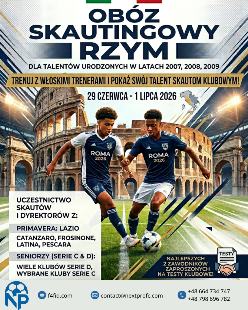 Obóz Skautingowy Rzym 2026 — plakat
