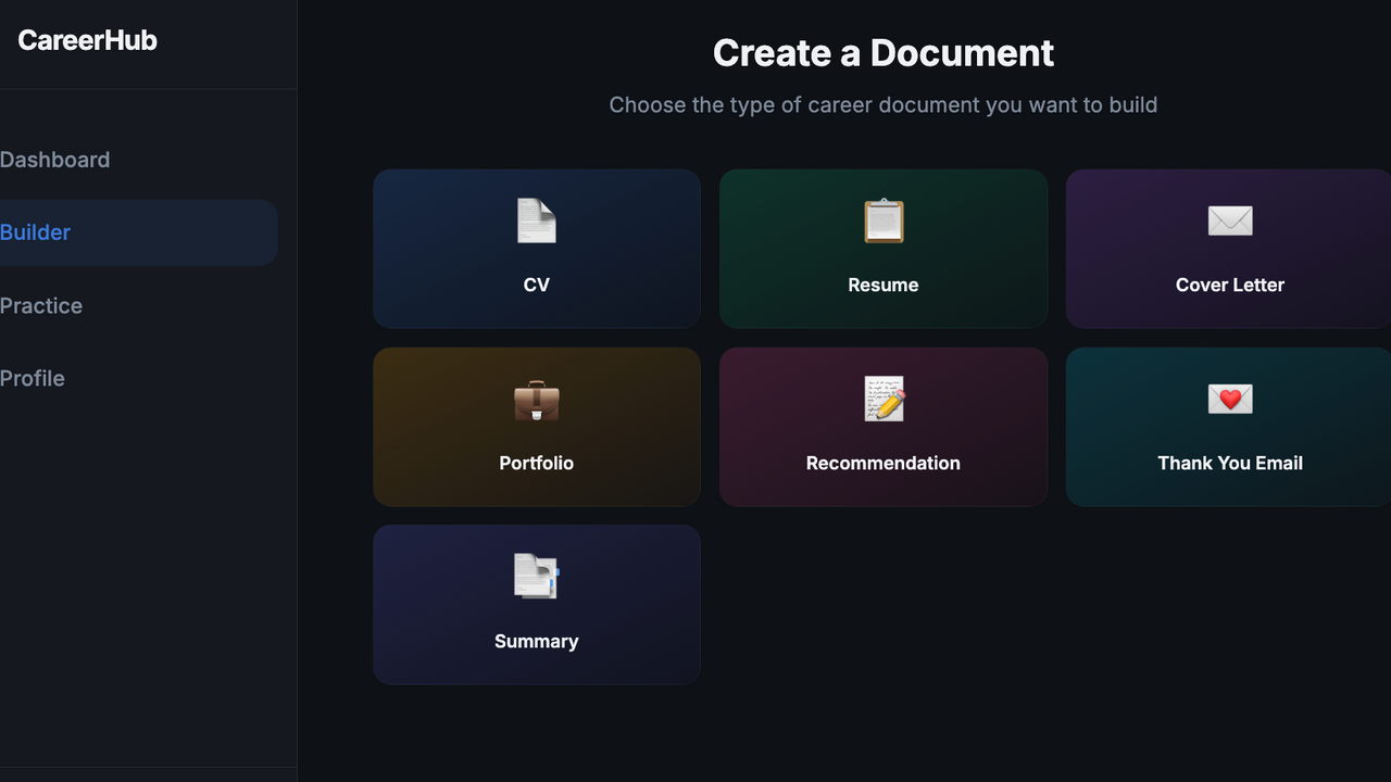 career v2 template preview