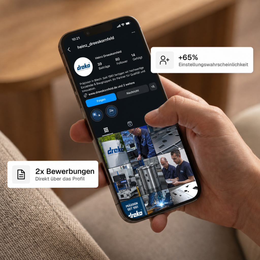 Social Media Profile auf verschiedenen Geräten