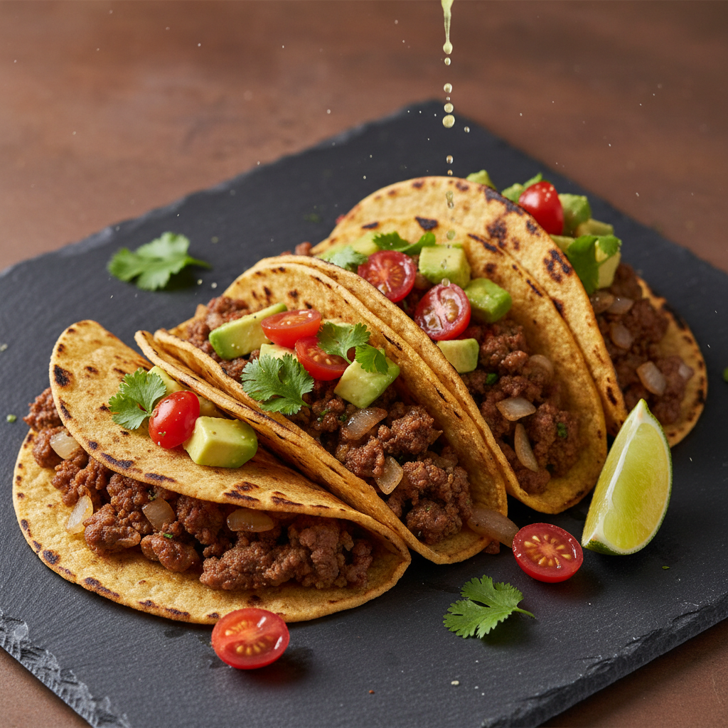 Elevated Mexican Ground Beef Tacos