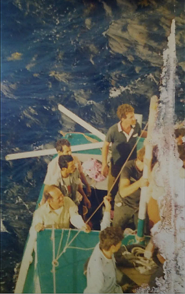 Rescue photograph aboard the boat