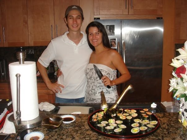 Katia with Chef Kevin Cory of Naoe Restaurant