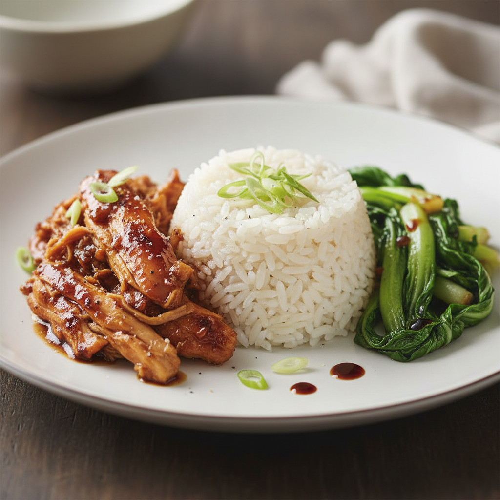 Delicious Pulled Chicken Thighs with Soy-Ginger Glaze Recipe