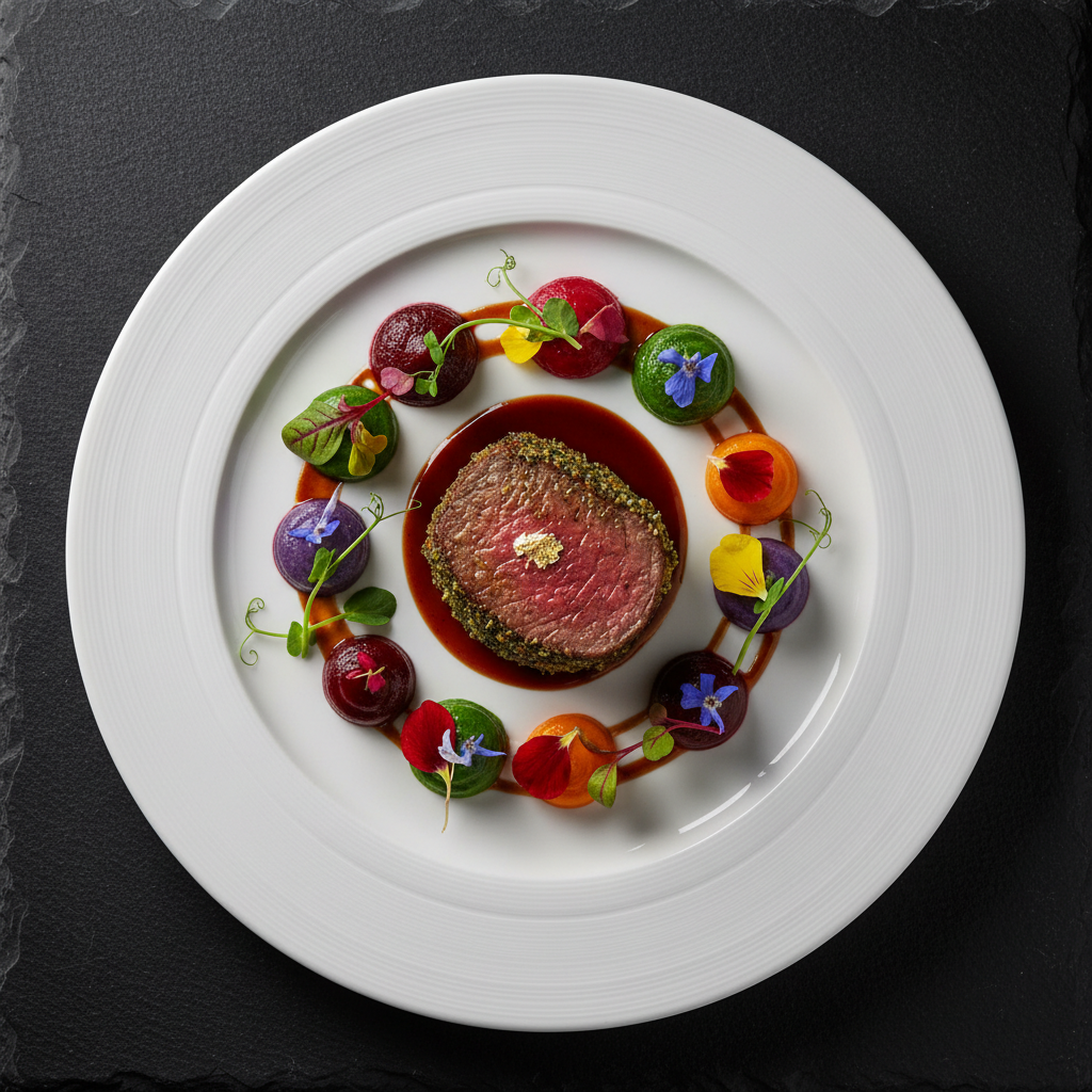 Beautifully plated dish