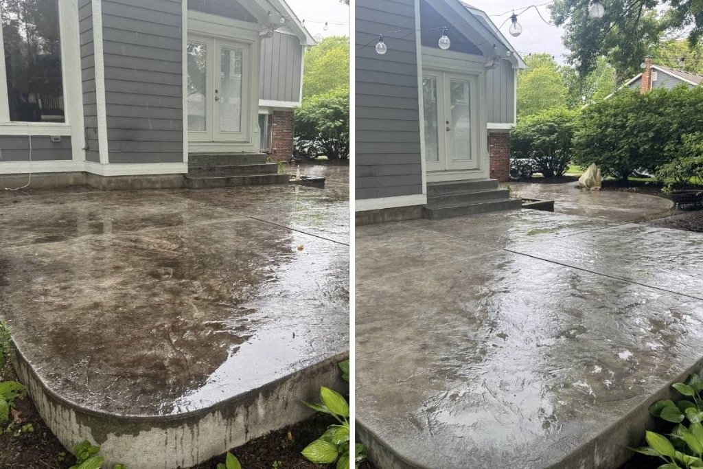 Pressure Washing in Indiana by Cooper Cleaning LLC - Before and After 1