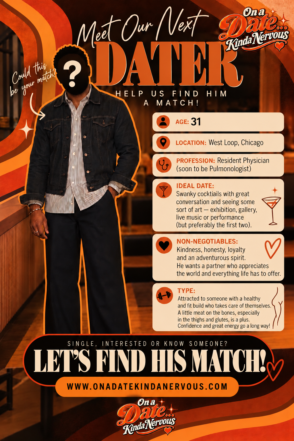 Meet our next dater — help us find him a match