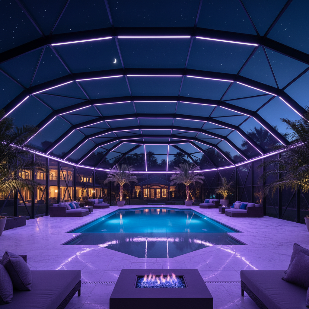 Pool Cage Lighting