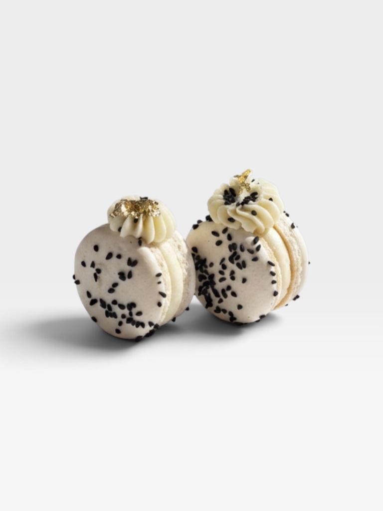 Black Sesame Macaron