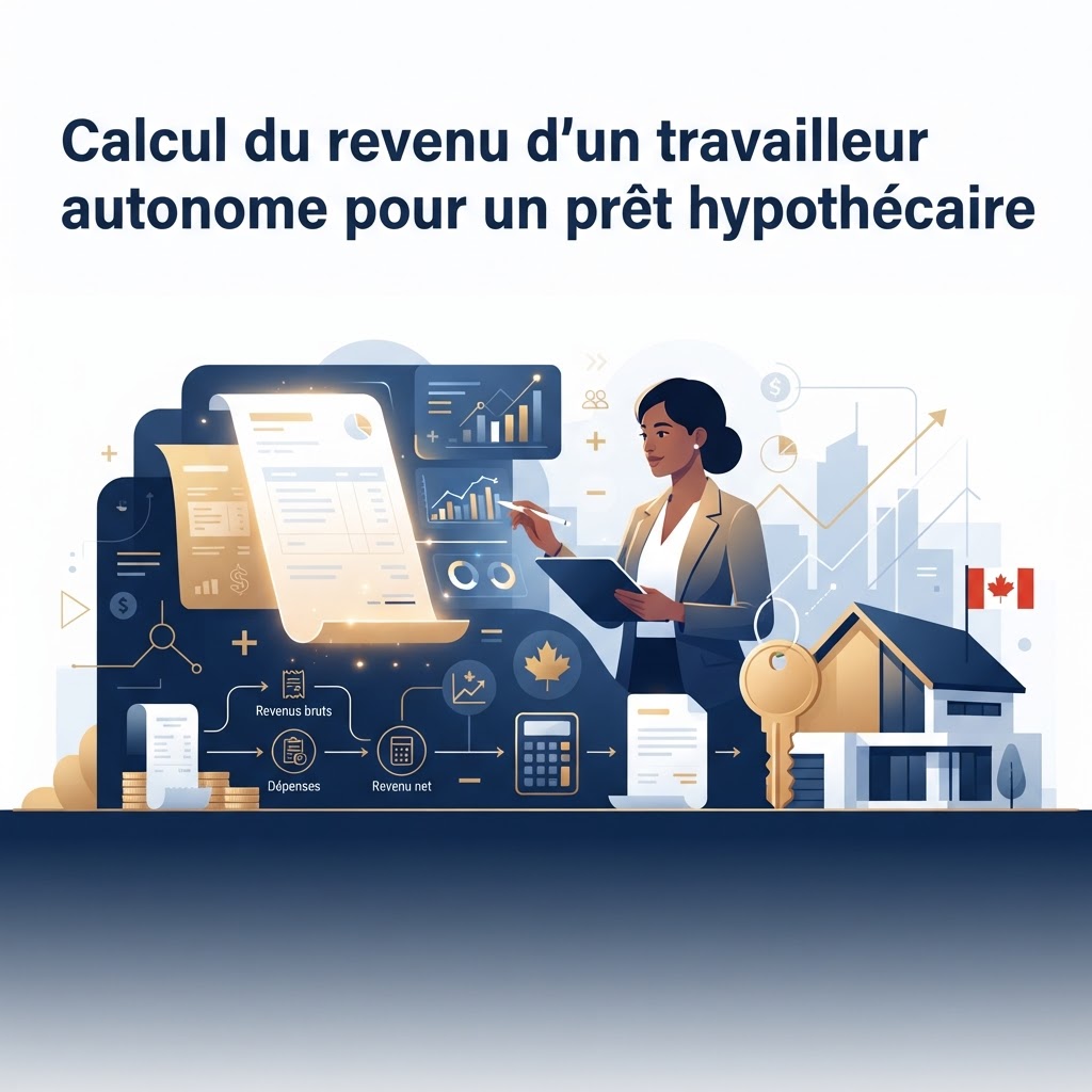 Calcul du revenu d’un travailleur autonome pour un prêt hypothécaire