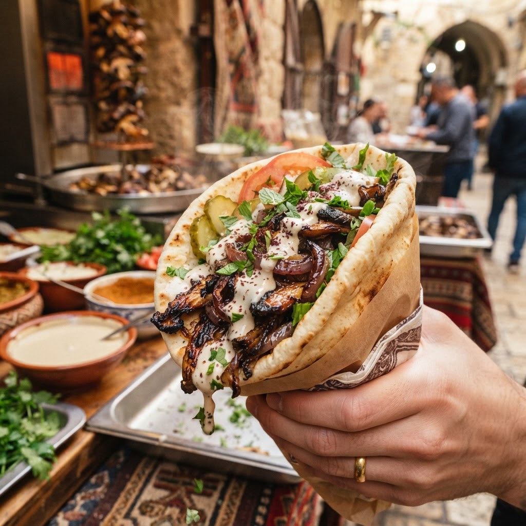 Oyster Mushroom Shawarma