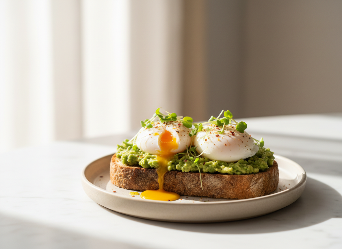 Avocado Toast with Poached Eggs