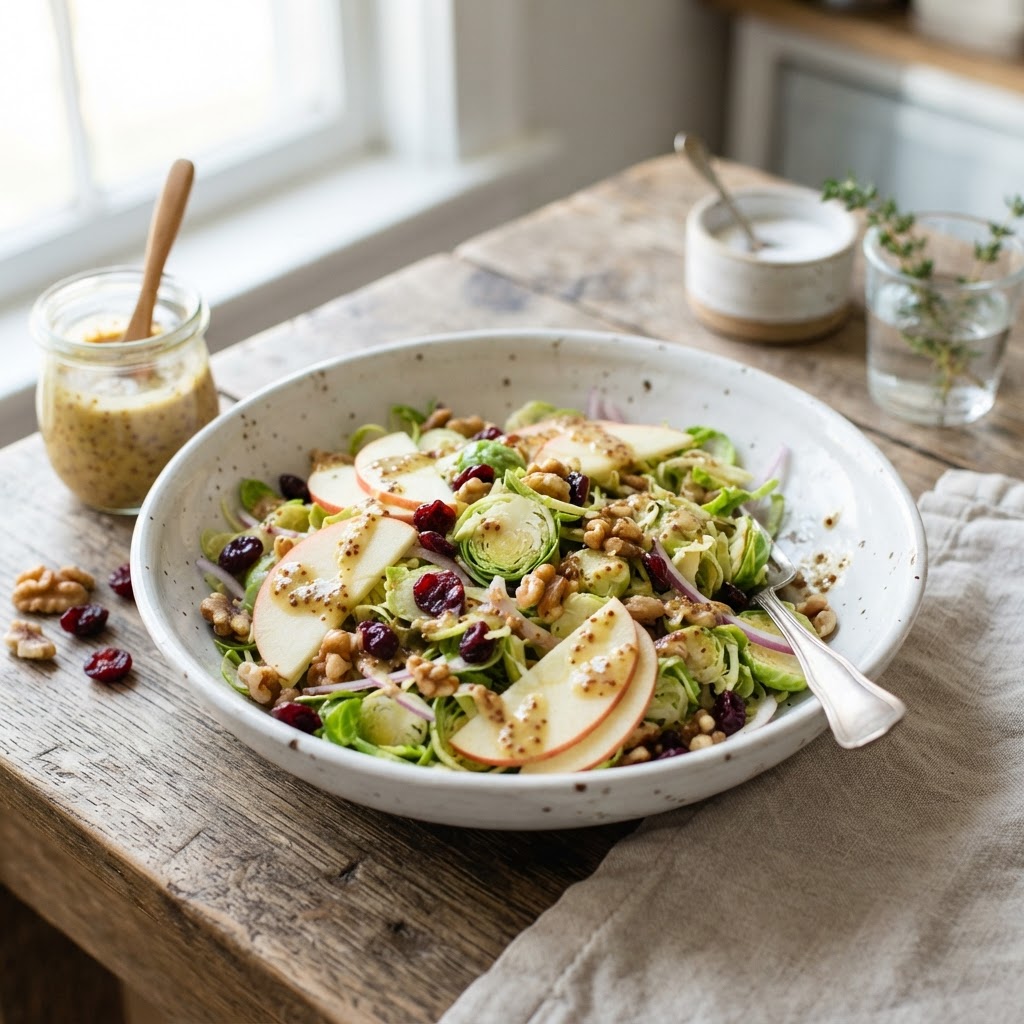 Shaved Brussels Sprouts Salad
