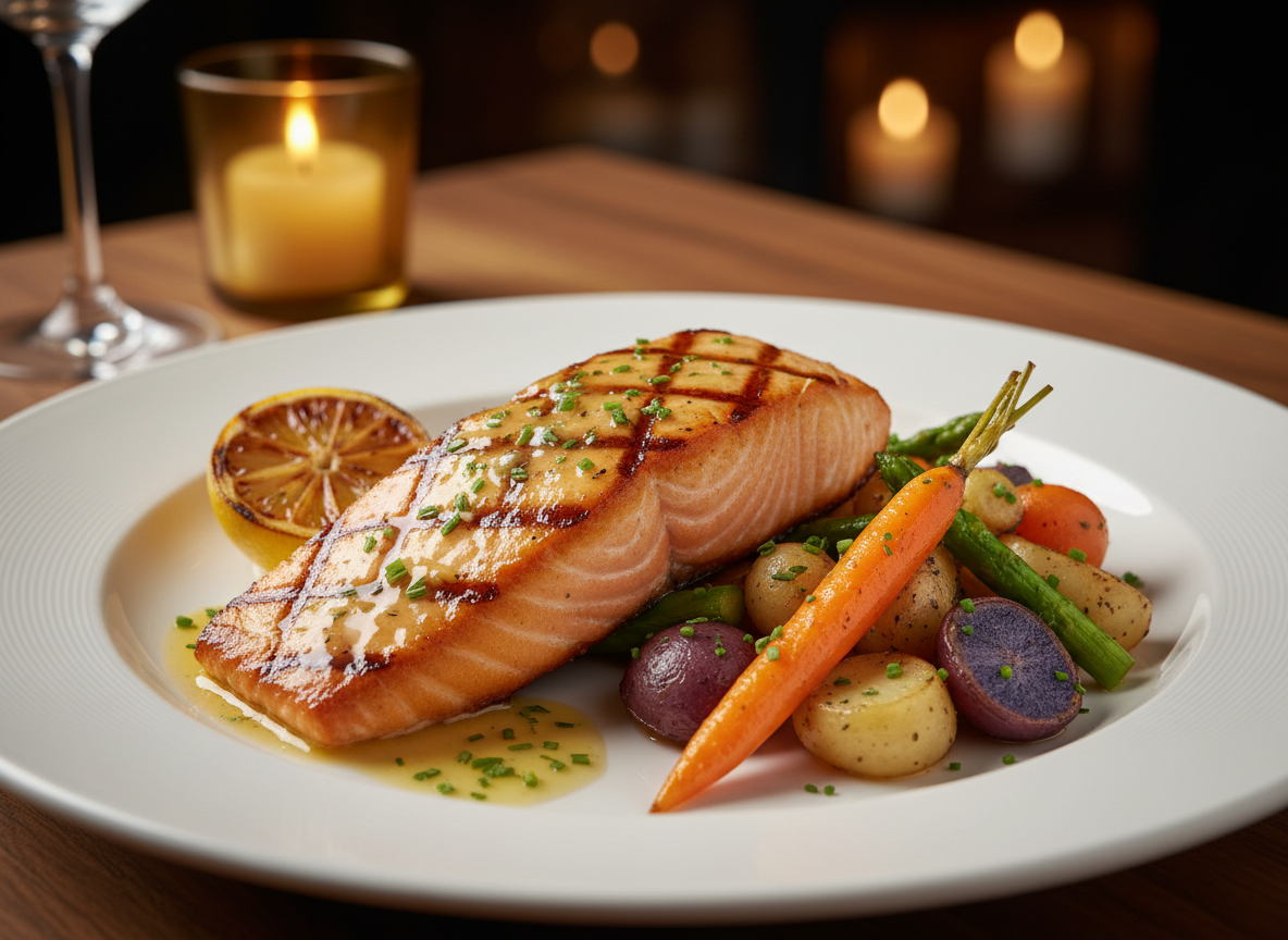 Pan-Seared Salmon with Lemon Butter