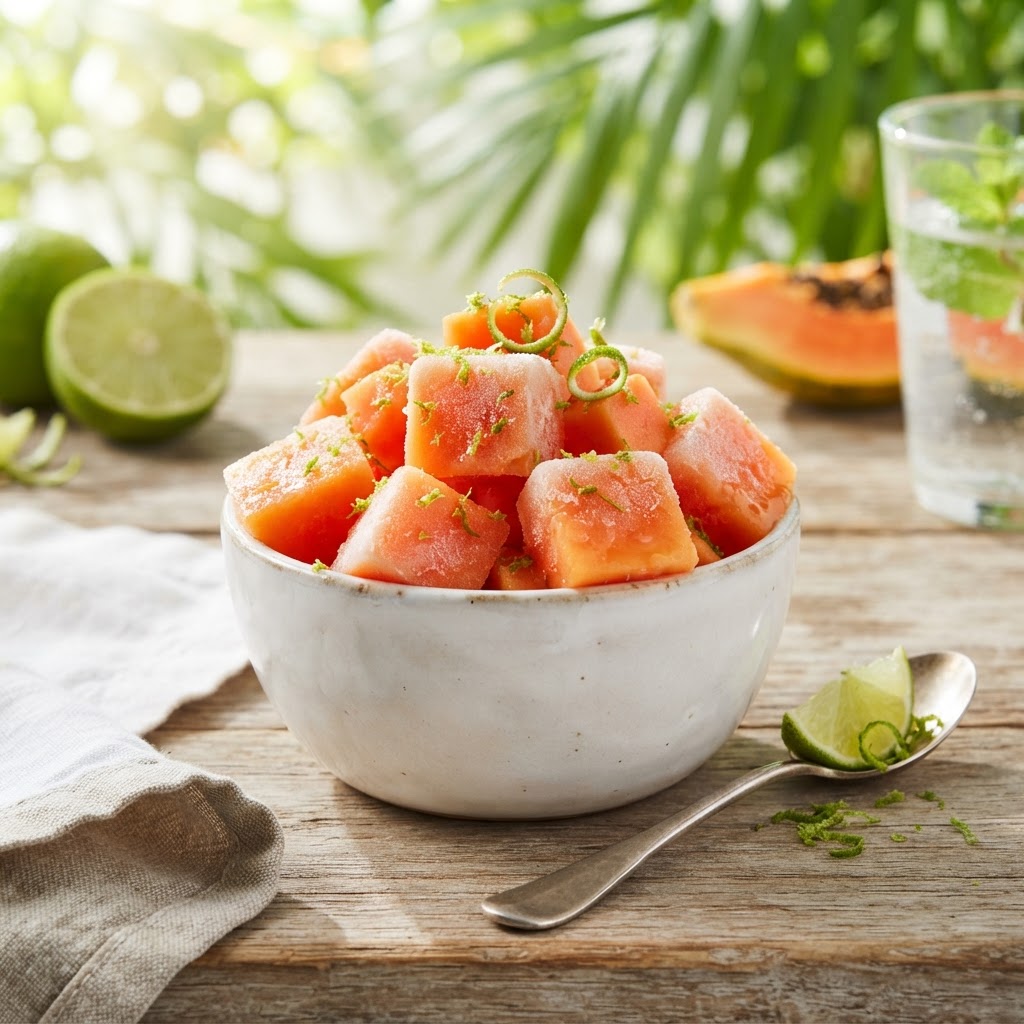 Frozen Papaya + Lime