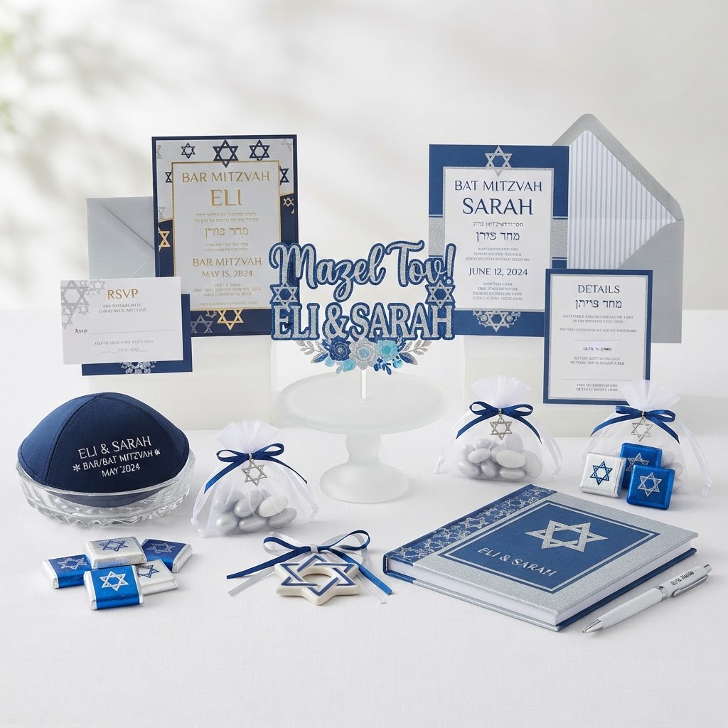 Bar & Bat Mitzvah Packages — personalised party supplies by Your Party Box Gibraltar