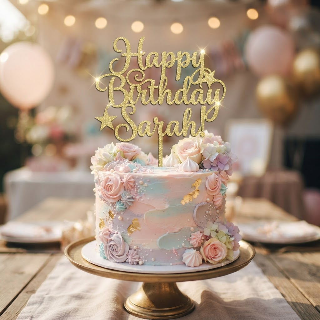 Cake Toppers — personalised party supplies by Your Party Box Gibraltar