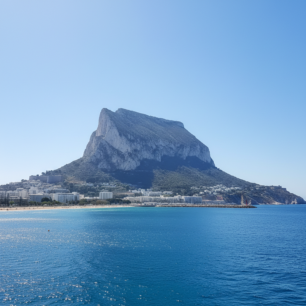 The Rock from Algeciras Bay