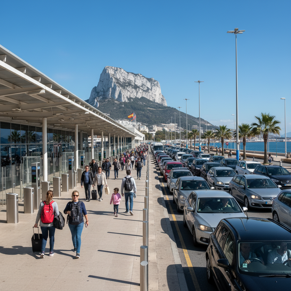 Walking vs Driving Across the Gibraltar Border: Which is Faster?