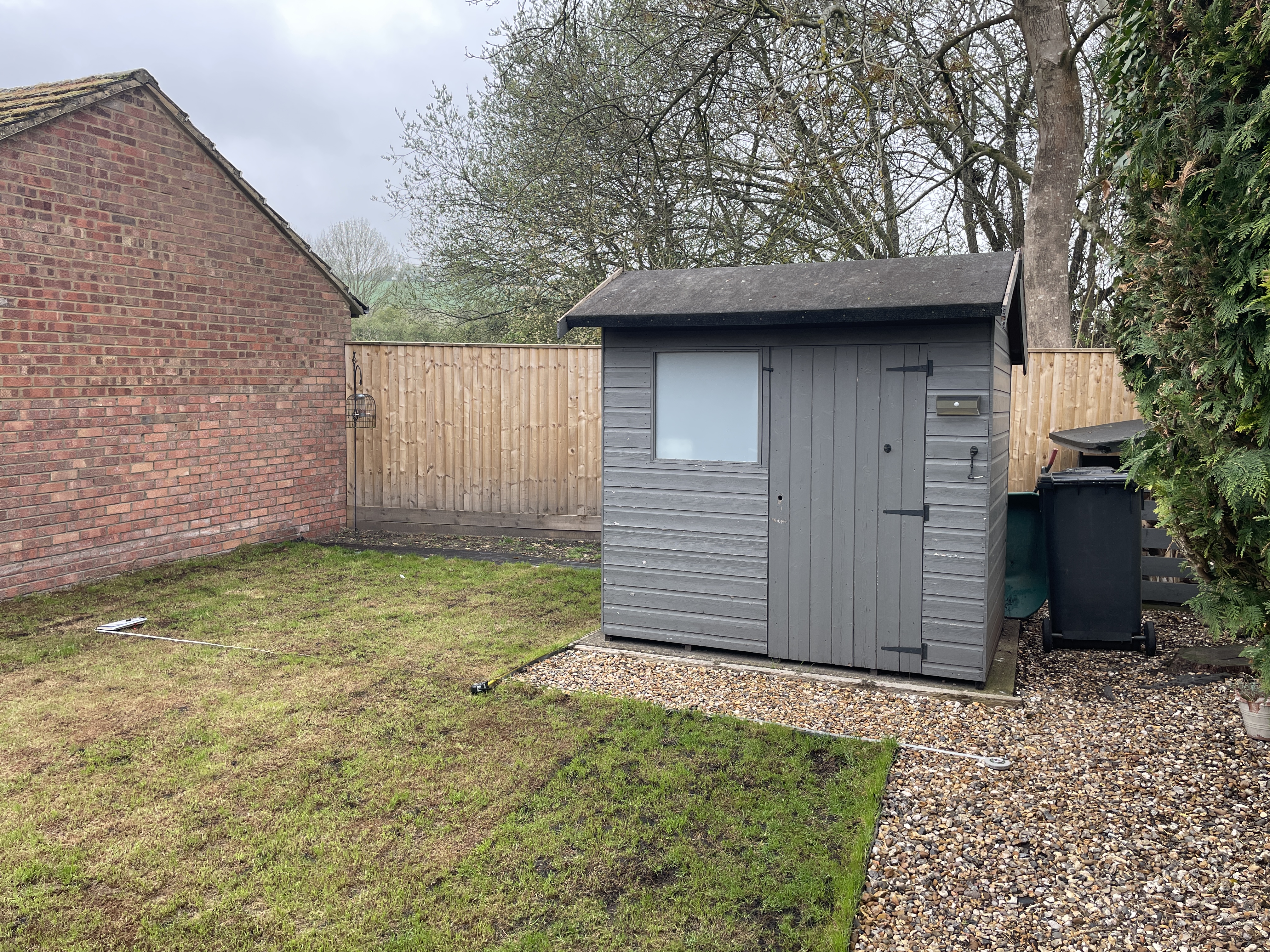Original shed before the garden room build