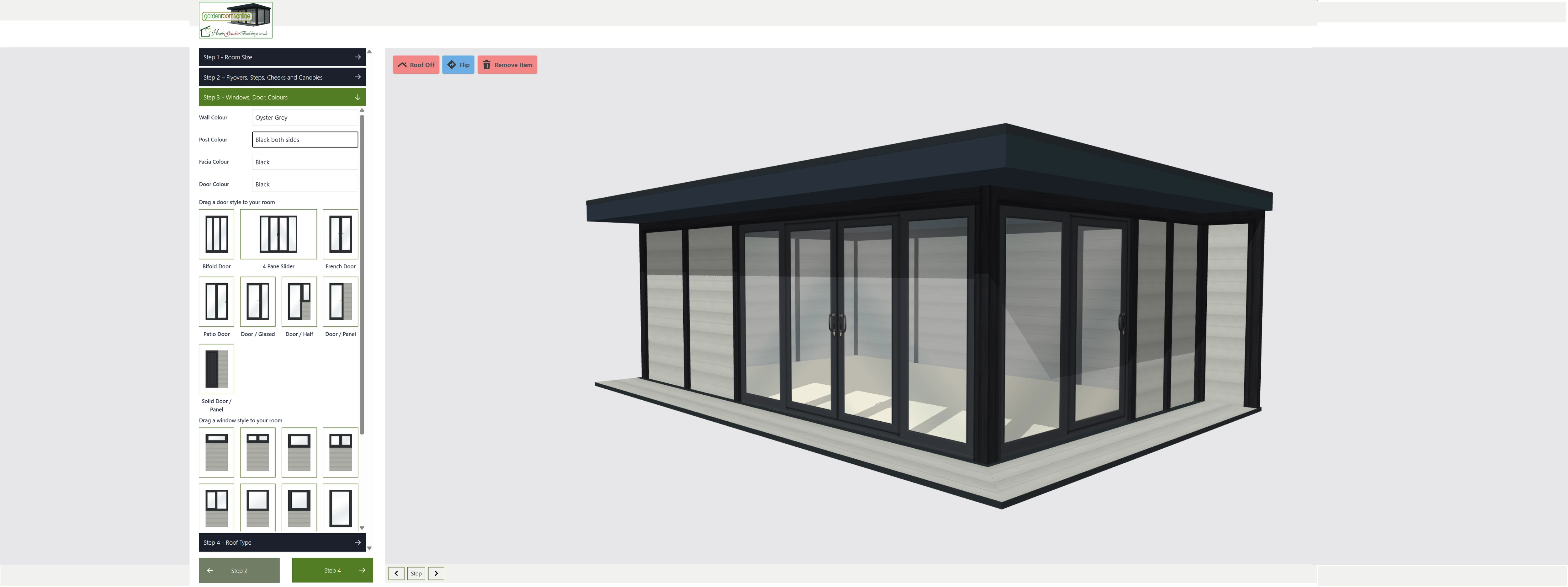 Garden room online design tool