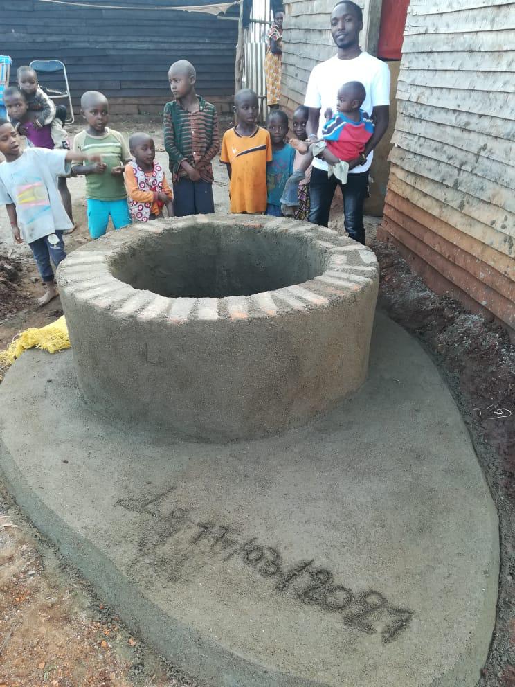 Completed covered well