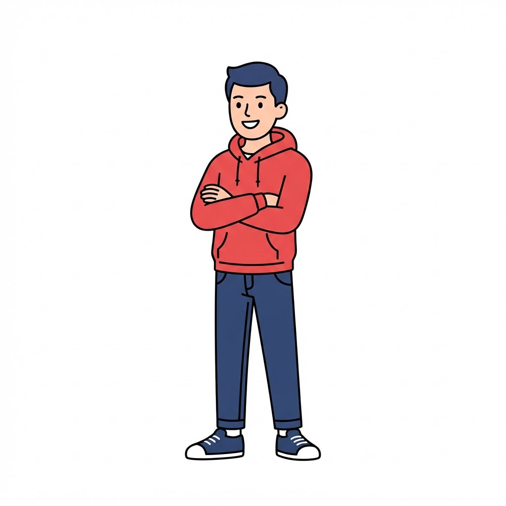 StoryRadar mascot with arms crossed