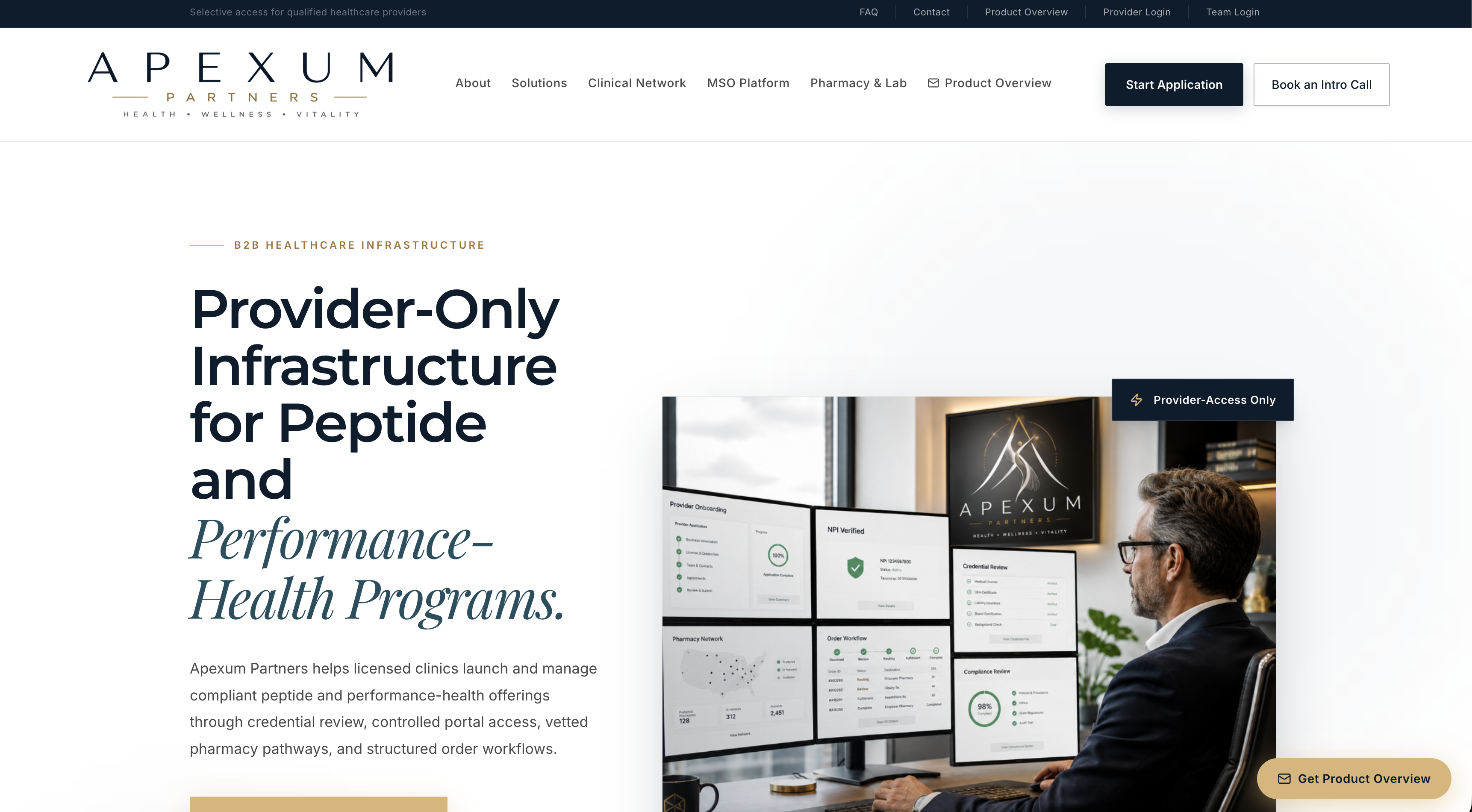 Apexum Partners website screenshot