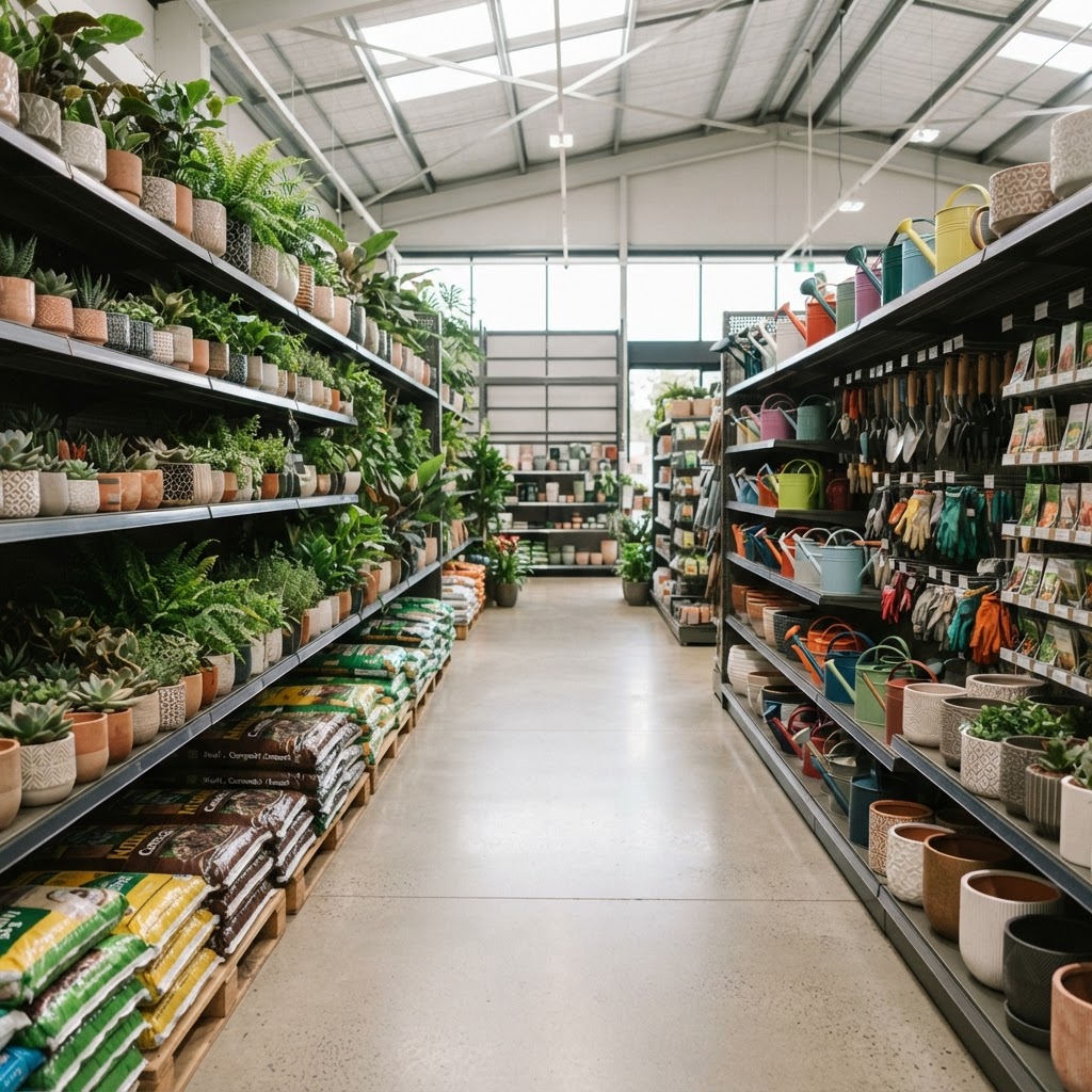 Garden department aisle