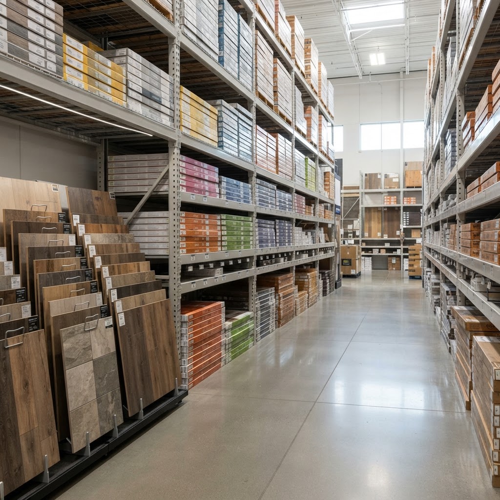 Flooring department aisle
