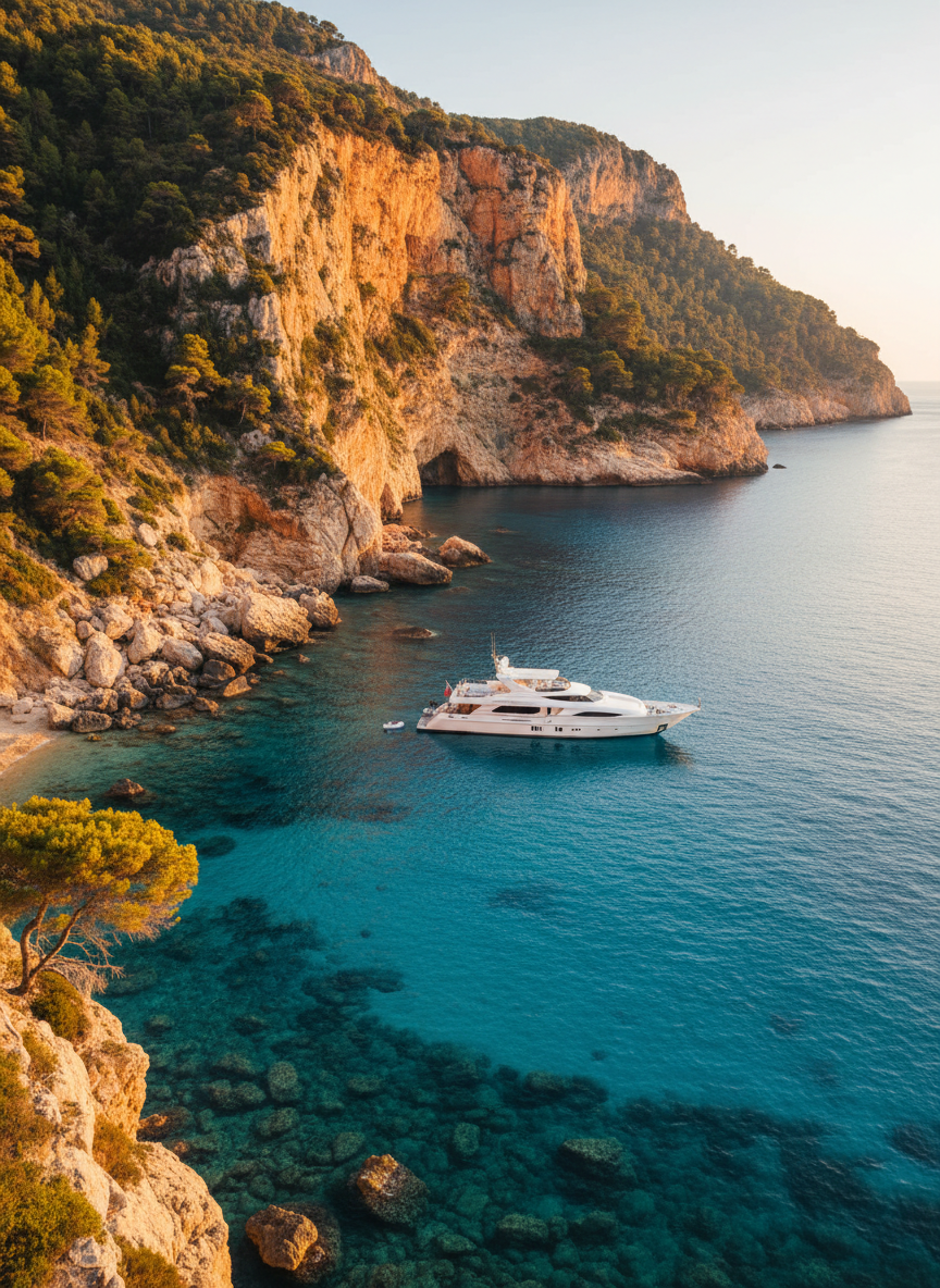 Private yacht Mediterranean travel