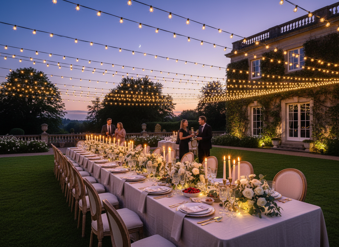 Elegant celebration garden party