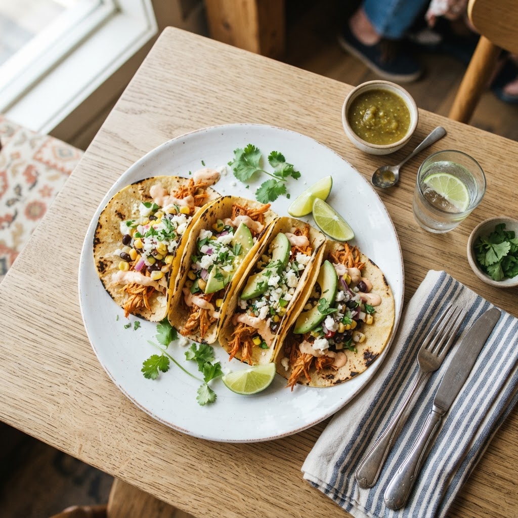Tacos au poulet épicé