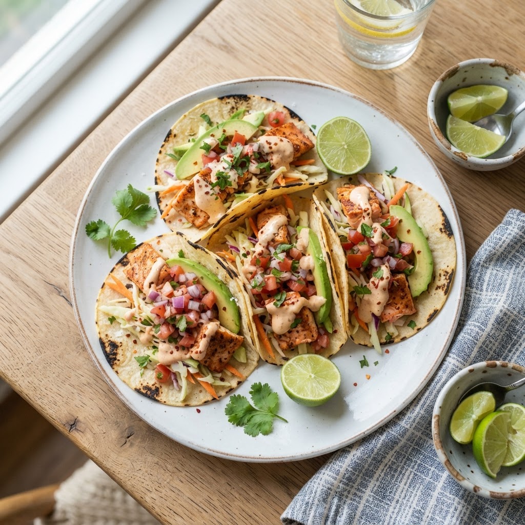 Tacos de Saumon à la Lime
