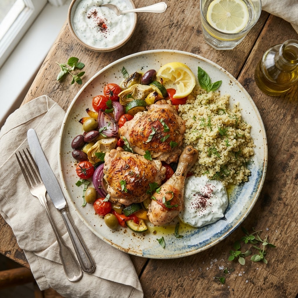 Poulet à la méditerranéenne