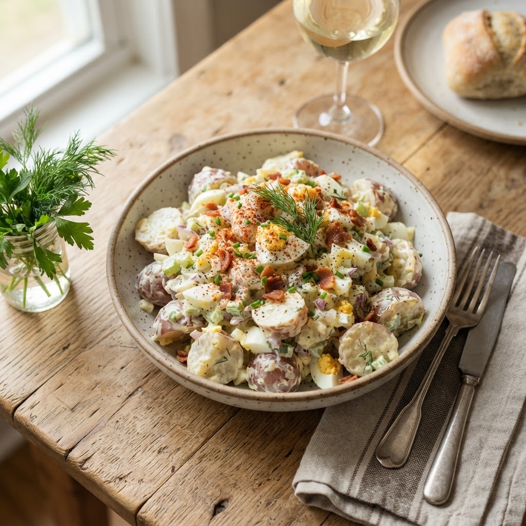Salade de pommes de terre froide