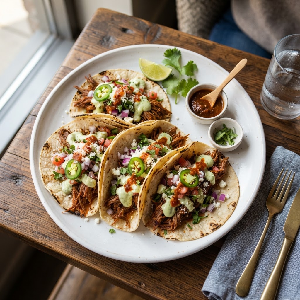 Tacos au bœuf épicé