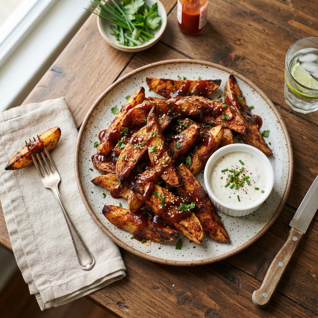 Quartiers de pommes de terre BBQ