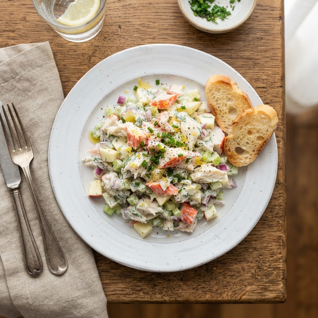 Salade de goberge façon crabe
