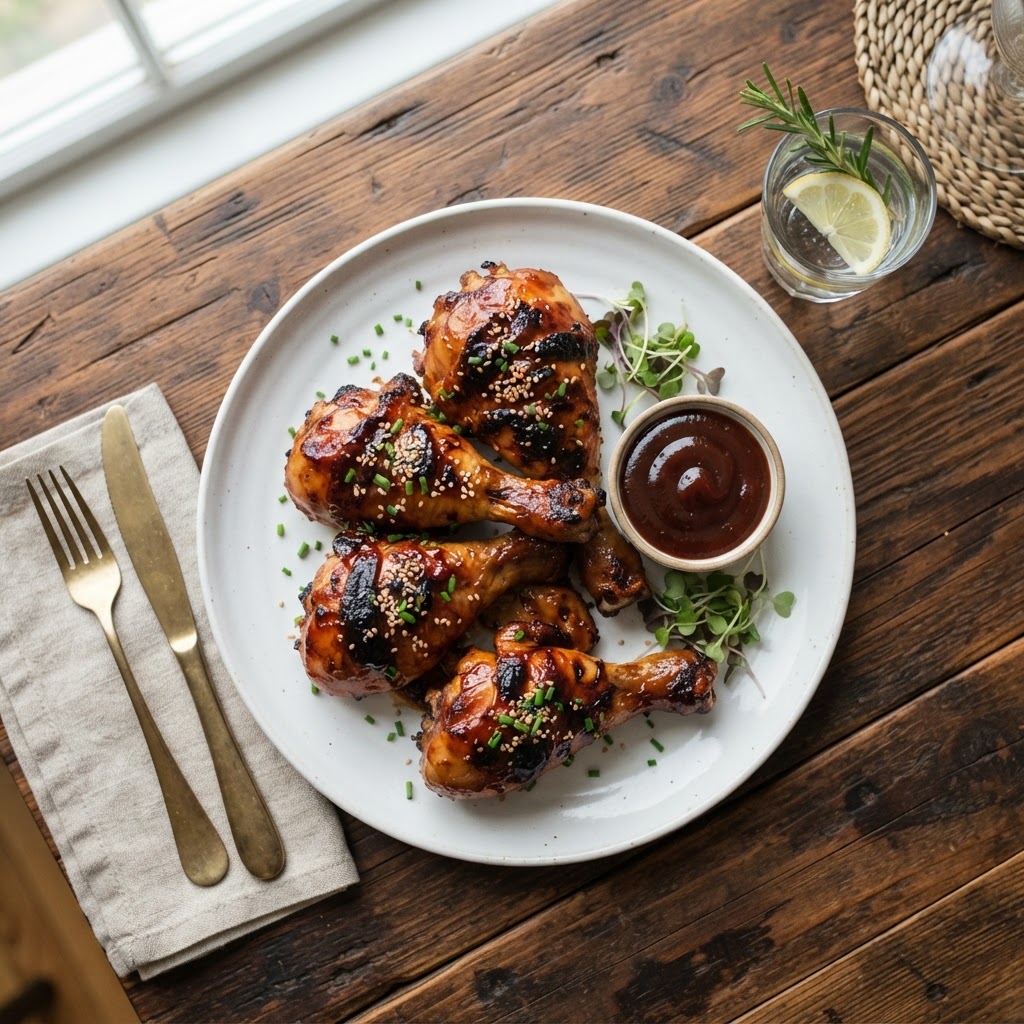 Cuisses de poulet BBQ à l'érable