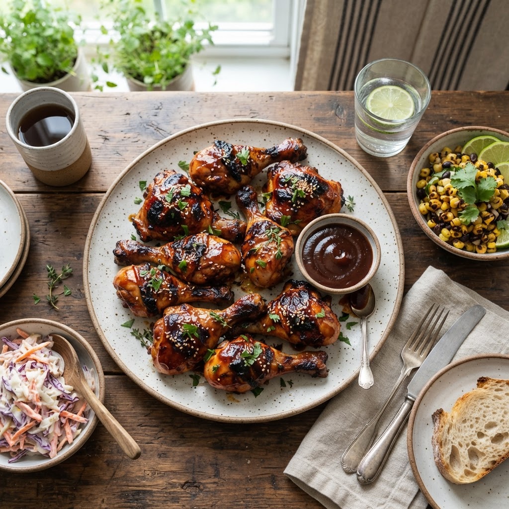 Cuisses de poulet BBQ à l'érable