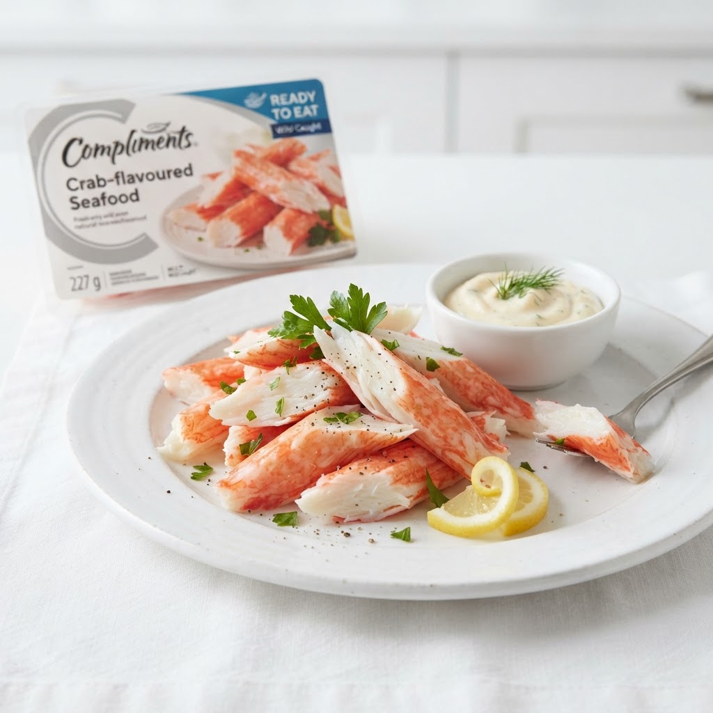 Produits de la mer à saveur de crabe Compliments